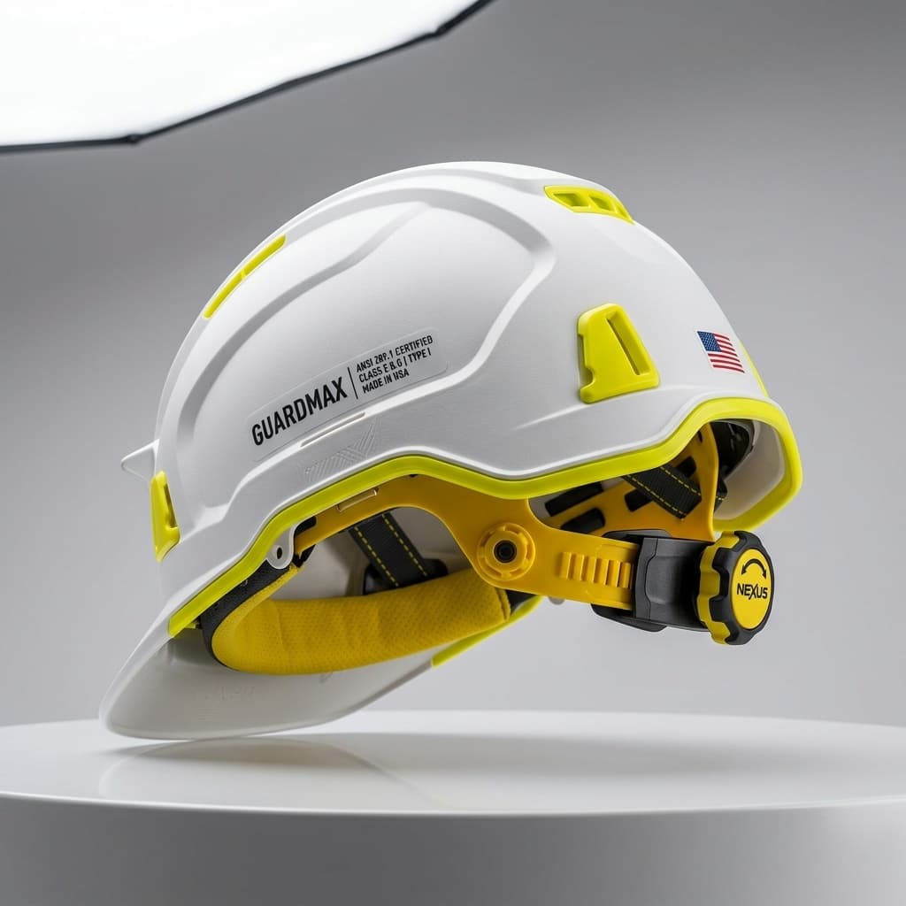 ANSI Z89.1 Vented Industrial Hard Hat Helmet